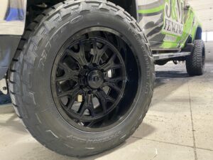 gloss black truck wheels